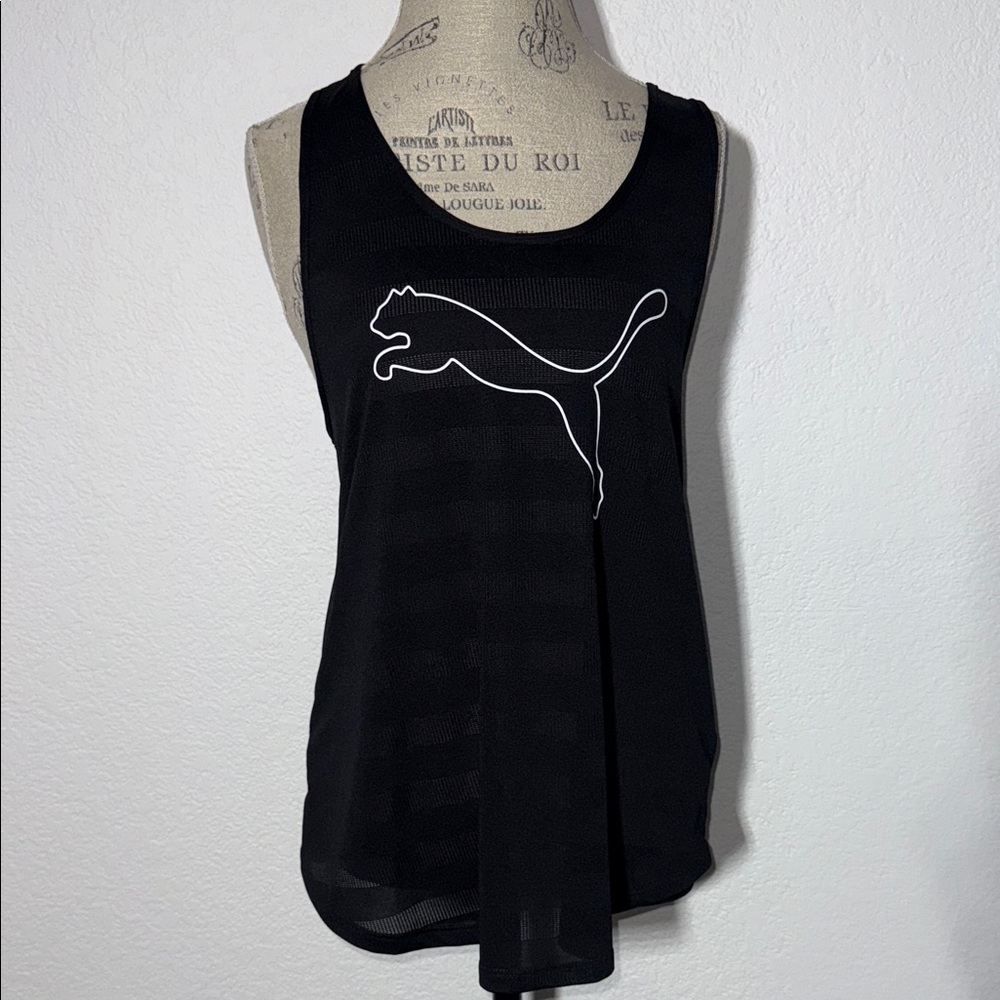 Puma Women's Black Mesh Tank Top